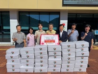 ㈜서진, 김천시 구성면 경로당 보양식 후원