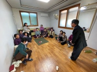 남산면 송정갑 신임면장, 취임 후 관내 경로당 순회 방문