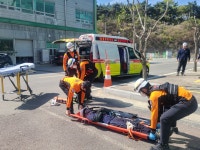 경산시 자원회수시설, 자인119안전센터와 합동 소방 훈련 실시