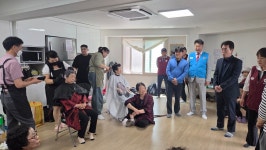 흥해경희요양병원장례식장식당 | 포항시 흥해읍 재향군인회, ‘손끝 봉사단’과 함께 찾아가는 미용봉사
