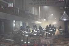 서구 양동시장 화재 1시간만에 진화