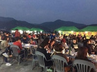 광양시 봉강 당저마을 이색마을 축제 눈길