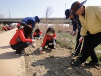 광산구 첨단2동 주민 꽃단지 조성 