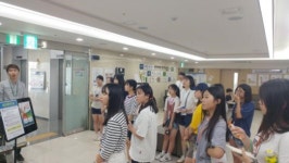 목포교육지원청 관내 중학교 일일 기자체험-청연한방병원,다양한 재활시스템 갖춰