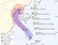 태풍 야기, 상하이→신의주로 이동 방향 꺾을까 국내 통과할 가능성도 있어