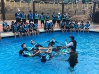 남평중 다도분교장, 생존수영교실 운영