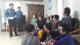 용봉지구대, 노인대상 범죄예방 홍보 활동