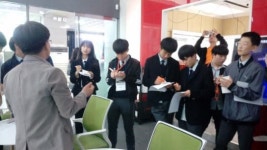 한국언론진흥재단·본보 공동 곡성 석곡중학교 일일기자체험-광주역 AR·VR 제작지원센터