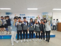 순천향림중 사격부, 공기권총 대회 신기록