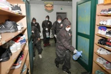 광주 서구 주민들 코로나 방역 나서