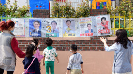 [포토] 돌봄교실 나온 어린이집 원아들