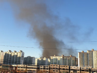 신창동 공터에서 화재···소방당국 진화