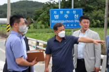 차영수 전남도의원, 집중호우 대비 지방하천 현장 긴급 점검