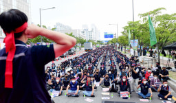 민주노총 전국건설노동조합 광주전남건설지부,투쟁결의대회