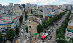 ACC 인근 확장 차도 공사