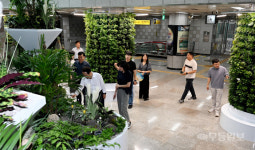 문화전당역 쾌적한 실내정원