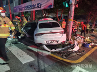 광주도 차량돌진 안전지대 아니다···警, 보행자 안전 살핀다