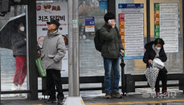 미세한 기온차, 전국적으로 눈 또는 비