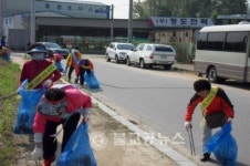 성화개신죽림동 노인회 회장단 대청소