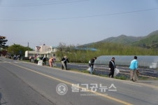 운곡면, 도로변 환경정화활동 실시