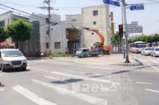 태화오거리에서 옥동 가는 길 확장