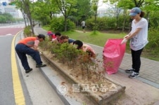 성화개신죽림동 통장협의회 도로변 잡초제거