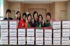 봉명1동 새마을부녀회, 김장김치 전달식