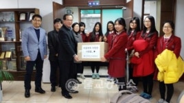 천안 복자여고, 어르신 목도리 안부편지