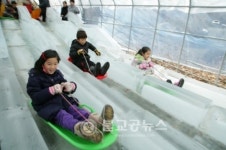 대둔산논산수락계곡, 얼음축제 준비