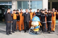 옥천소방서장, 현장활동부서 초두 방문