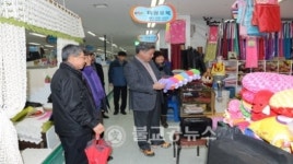 이용우 부여군수, 전통시장 방문