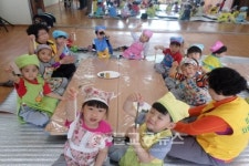모충동 자원봉사대, 전통 떡 만들기 체험