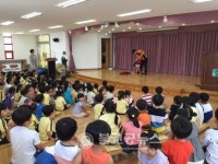 옥천소방서, 삼양유치원 물놀이 안전교육