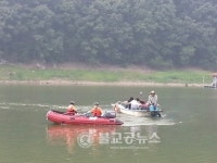 예산소방서, 방산낚시터 고립된 이용객 구조