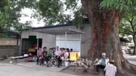 산외면 봉계2리 청년회, 무더위 쉼터 만들어