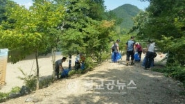 깨끗한 보은 만들기 주민 팔 걷어