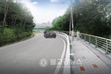 성남-광주 태재고개 차도 보행로 신설