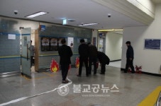 아산소방서, 아산시청 무각본 소방훈련 실시