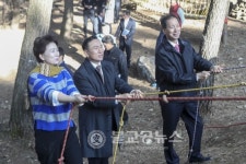 구본영 시장, 태학산 자연휴양림 점검