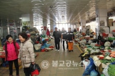 옥천소방서장, 전통시장 현지 방문 지도
