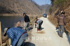문광면 방성2리, 마을기금 모아 나무심기