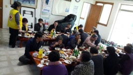 추풍령면 적십자봉사회 경로잔치 열어