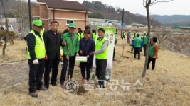 양보생활체육공원 나무심기 행사
