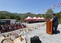 나용찬 괴산군수, 연풍면 국제 도예 축제장 방문