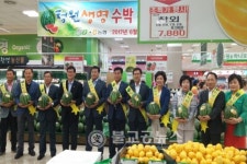 청원생명 수박 시식 및 판촉행사