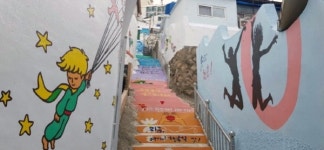 여수시 고소천사벽화마을 1구간 새 단장