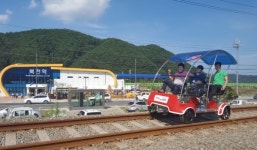 하동 레일바이크 개통 100일만에 1만6610명 탔다