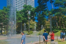 대전시, 의회동 옆 분수 가동