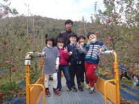 백봉초, 고사리 손으로 딴 사과 맛보세요.