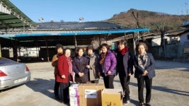 영동군여성단체협의회, 화재 피해 주민에 따뜻한 손길
